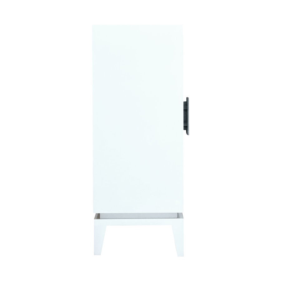 Atlas Lighting Asanso 40in 2-Door Cabinet | White Wood Composite Modern | Living Room & Dining Room Storage | 40 x 14 x 36 in | Model ST11003-01