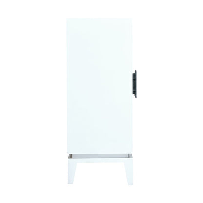 Atlas Lighting Asanso 40in 2-Door Cabinet | White Wood Composite Modern | Living Room & Dining Room Storage | 40 x 14 x 36 in | Model ST11003-01