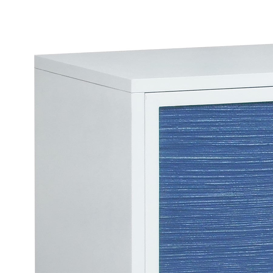 Atlas Lighting Asanso 72in 4-Door Credenza | White Wood Composite Modern | Living Room & Dining Room Storage | 72 x 16 x 36 in | Model ST11004-01