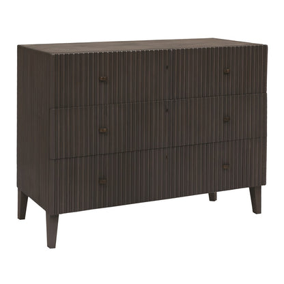 Atlas Lighting Bolt 3-Drawer Chest | Black Wood Modern Farmhouse | Bedroom & Entryway Storage | 52.75in W x 18in D x 38in H | Model ST11009-01
