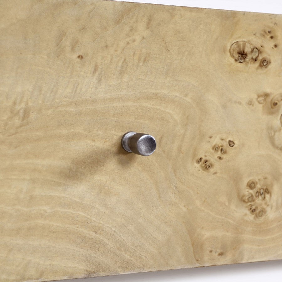 Atlas Lighting Bromo Chest Large | Bleached Burl Wood & White Modern | Bedroom & Living Room Storage | 36in W x 18in D x 34in H | Model ST11013-02
