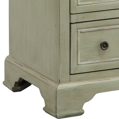 Atlas Lighting Chesapeake 24in Wood Cabinet | Antique Green with Dark Bronze Hardware | Entryway & Living Room Storage | Model ST11016-01