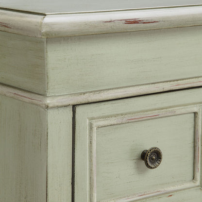 Atlas Lighting Chesapeake 24in Wood Cabinet | Antique Green with Dark Bronze Hardware | Entryway & Living Room Storage | Model ST11016-01