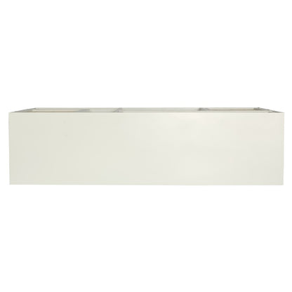 Atlas Lighting Clearwater 68in Wood Credenza | Shoji White with Rattan Panels | Dining Room & Living Room Storage | 68 x 18 x 28 in | Model ST11017-01