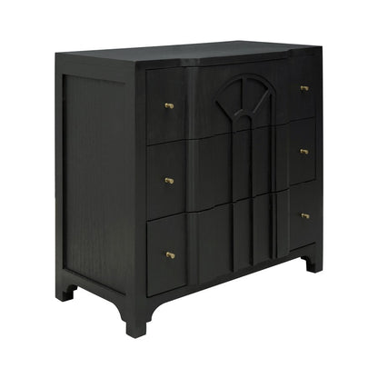 Atlas Lighting Conrad 36in Wood Chest | Kettle Black with Brass Hardware | Bedroom & Entryway Storage | 36 x 18 x 36 in | Model ST11019-01