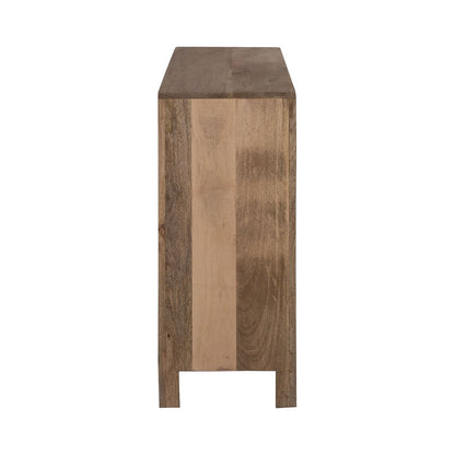 Atlas Lighting Deltaville Cabinet 40in | Traditional Natural Mango Wood with Slatted Doors | Living Room & Entryway Storage | Model ST11026-01