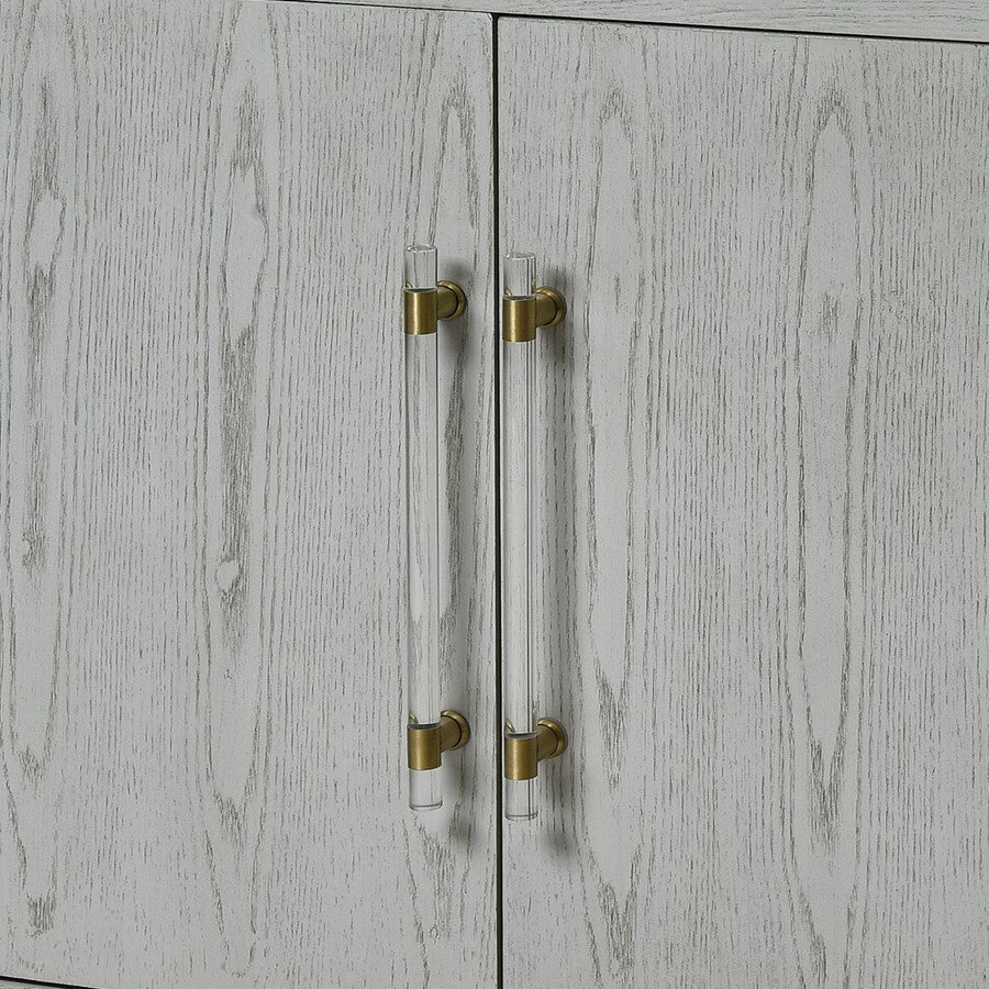 Atlas Lighting Geneva 68in Media Console | Modern Gray Wood | Living Room & Home Theater Storage | 68 x 19 x 36 in | Model ST11036-01