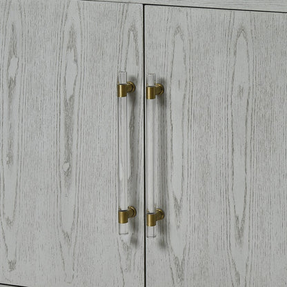 Atlas Lighting Geneva 68in Media Console | Modern Gray Wood | Living Room & Home Theater Storage | 68 x 19 x 36 in | Model ST11036-01