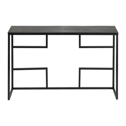 Atlas Lighting Aperio 46in Console Table | Modern Black Iron and Aluminum | Hallway & Living Room | 46 x 11 x 30 in | Model TA11005-01