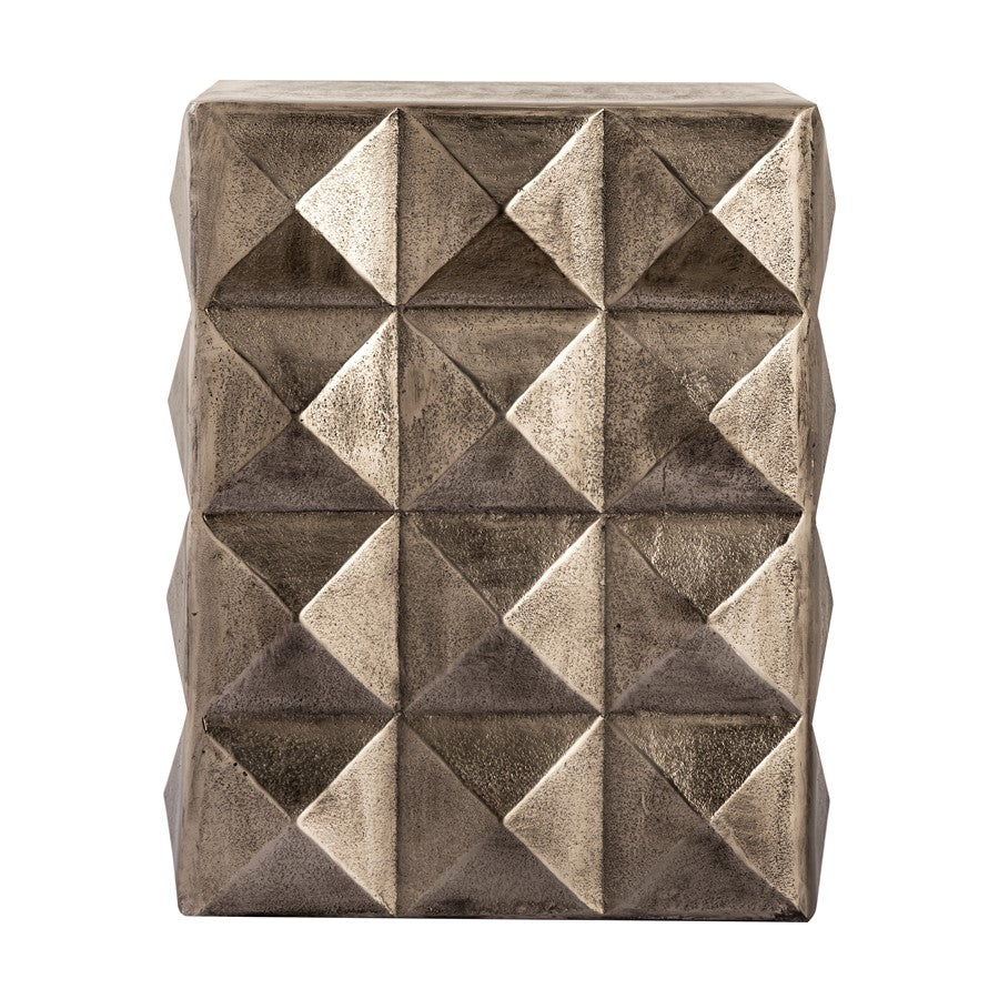 Atlas Lighting Brady 15in Rectangular Accent Table | Transitional Bronze Cast Aluminum | Living Room & Entryway Side Table | Model TA11021-01
