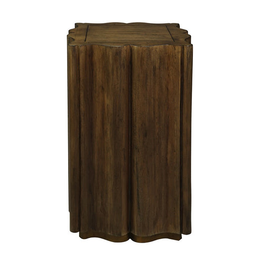 Atlas Lighting Breck 14.5in Square Accent Table | Transitional Harvest Brown Solid Mahogany Wood | Living Room & Bedroom Side | Model TA11022-01