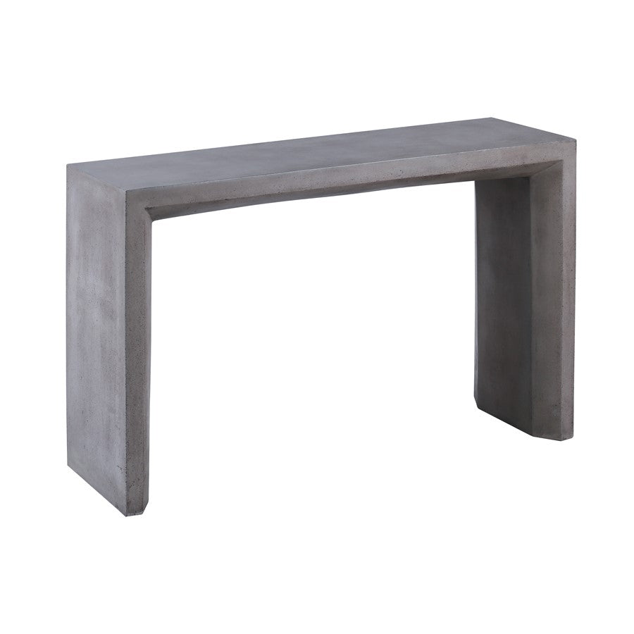 Atlas Lighting Chamfer 55in Console Table | Modern Polished Concrete | Entryway & Living Room Hall Table | 55 x 16 x 34 in | Model TA11039-01