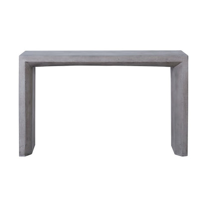 Atlas Lighting Chamfer 55in Console Table | Modern Polished Concrete | Entryway & Living Room Hall Table | 55 x 16 x 34 in | Model TA11039-01