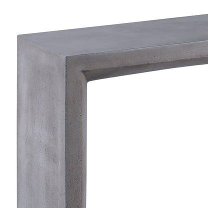 Atlas Lighting Chamfer 55in Console Table | Modern Polished Concrete | Entryway & Living Room Hall Table | 55 x 16 x 34 in | Model TA11039-01