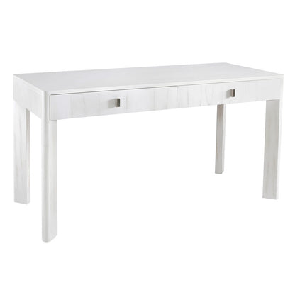 Atlas Lighting Checkmate 56in Console Table | Traditional White Wood and Nickel Metal | Hallway & Living Room Storage | Model TA11042-01