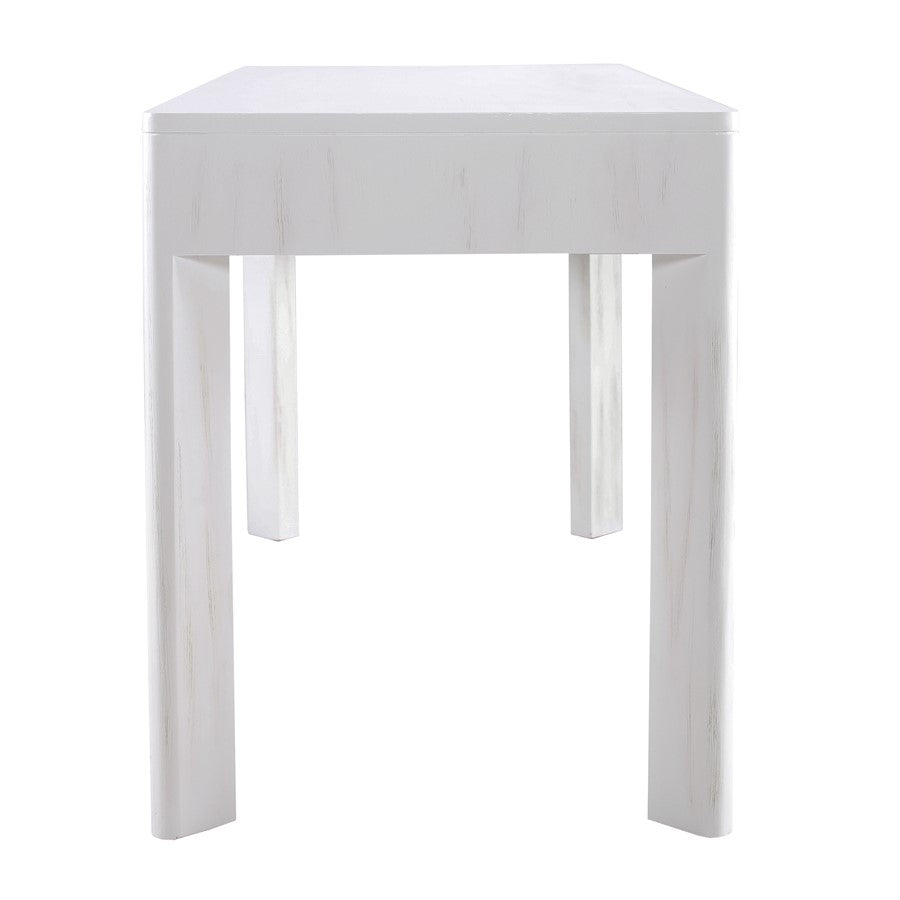 Atlas Lighting Checkmate 56in Console Table | Traditional White Wood and Nickel Metal | Hallway & Living Room Storage | Model TA11042-01