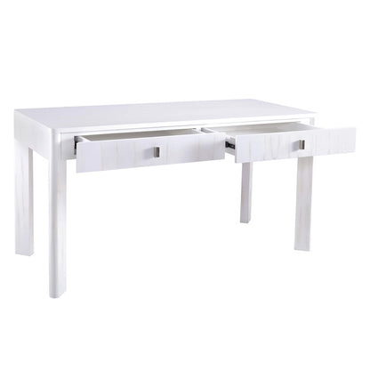 Atlas Lighting Checkmate 56in Console Table | Traditional White Wood and Nickel Metal | Hallway & Living Room Storage | Model TA11042-01