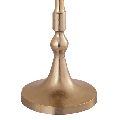 Atlas Lighting Dalloway 13in Round Accent Table | Gold Metal Traditional | Living Room & Hallway Side Table | 13 x 13 x 20 in | Model TA11063-01