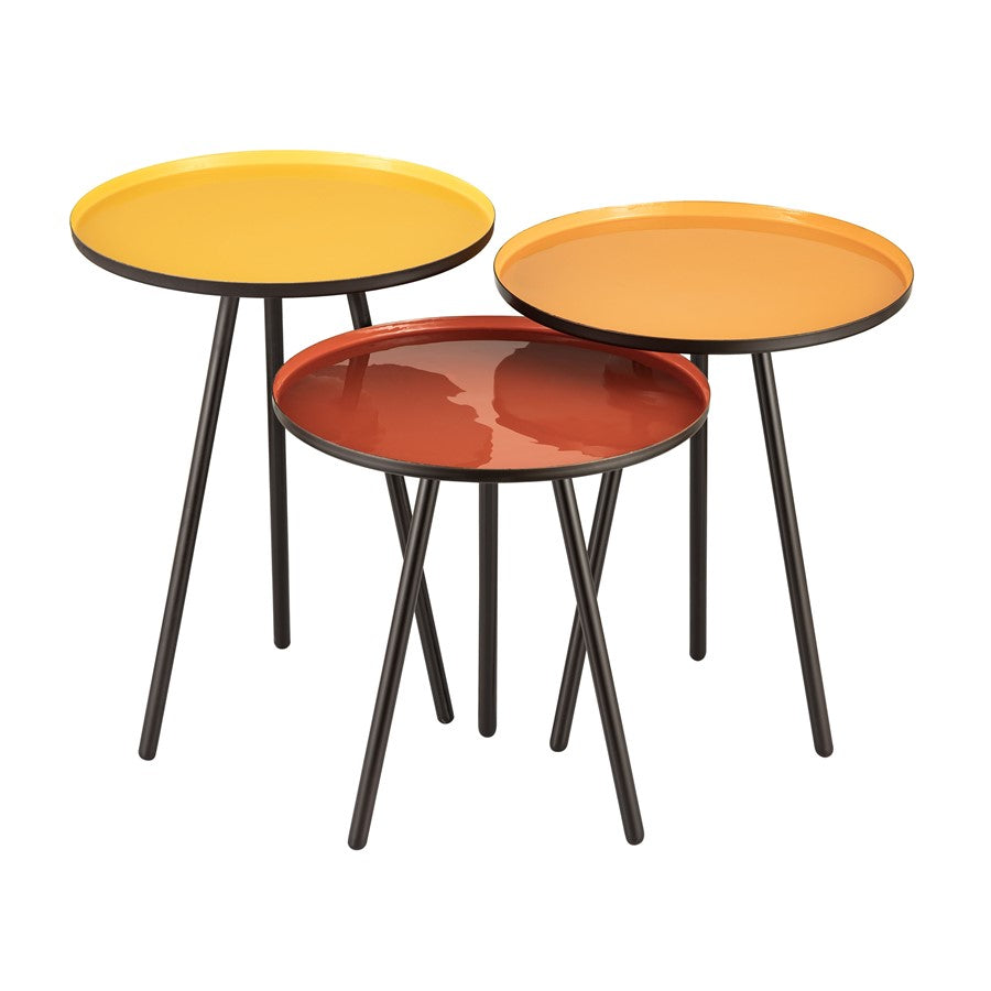 Atlas Lighting Gregg Accent Table, Set of 3, Yellow - TA11081-02S