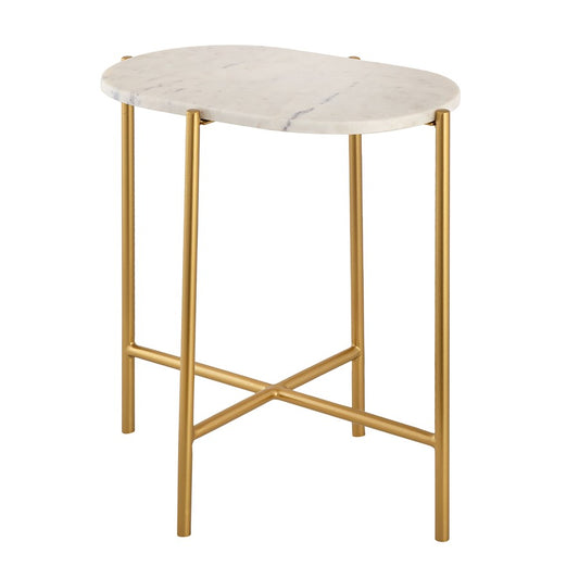 Atlas Lighting Harlowe Accent Table, Antique Brass - TA11091-01