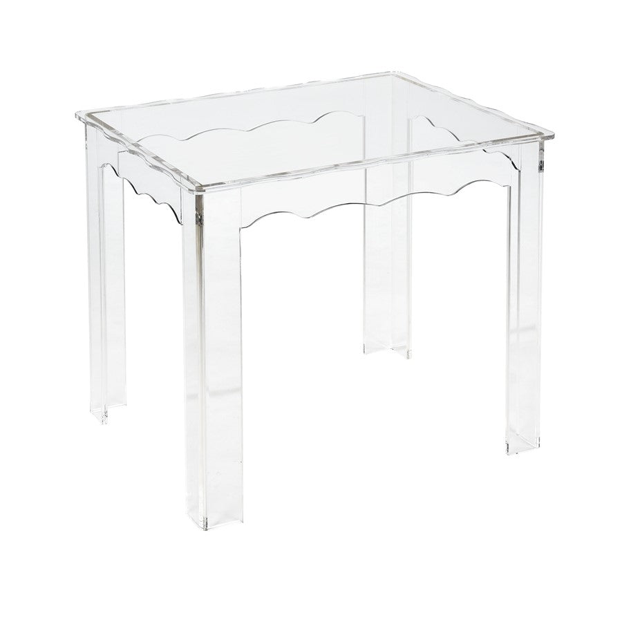 Atlas Lighting Jacobs Nesting Tables, Set of 3 | Clear Acrylic Transitional Accent Tables | Living Room & Bedroom | 12-22in H | Model TA11104-01S