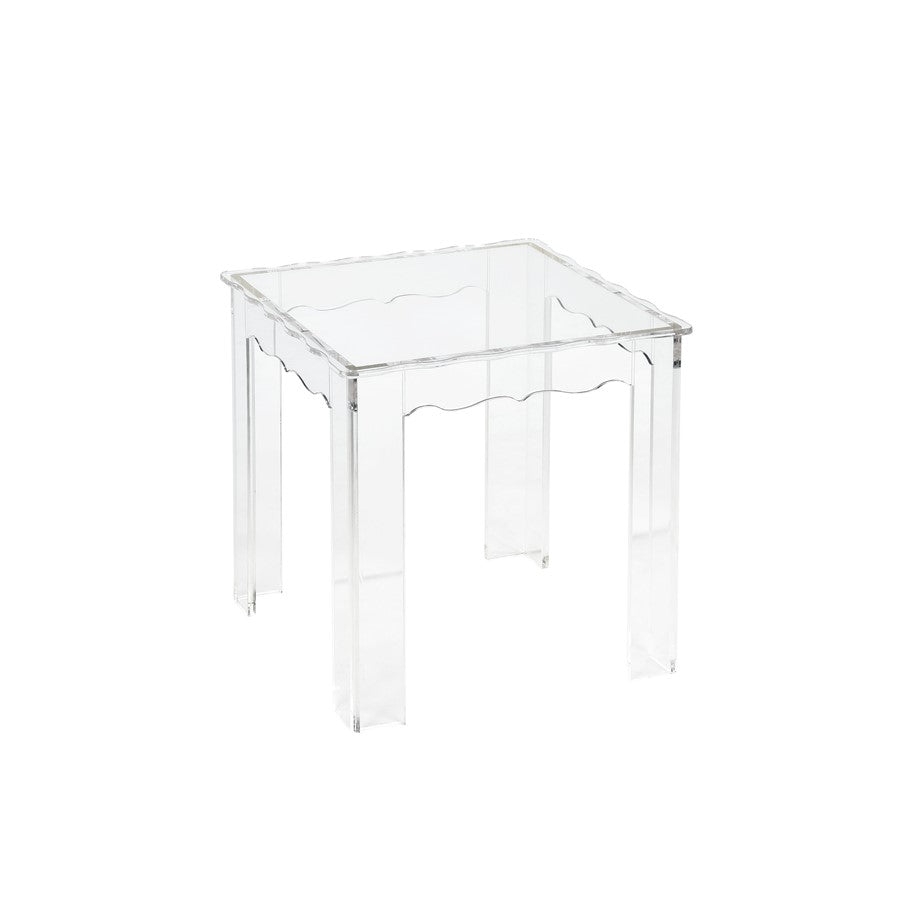 Atlas Lighting Jacobs Nesting Tables, Set of 3 | Clear Acrylic Transitional Accent Tables | Living Room & Bedroom | 12-22in H | Model TA11104-01S