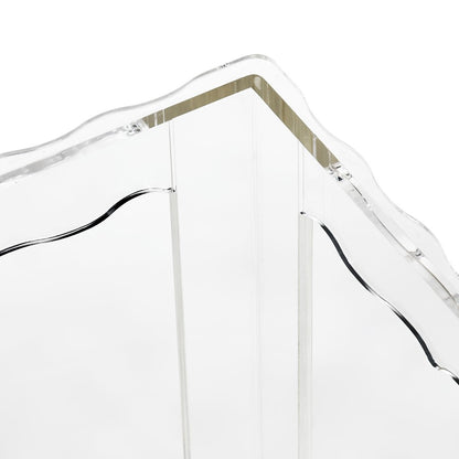 Atlas Lighting Jacobs Nesting Tables, Set of 3 | Clear Acrylic Transitional Accent Tables | Living Room & Bedroom | 12-22in H | Model TA11104-01S