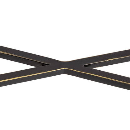 Atlas Lighting Leon 54in Console Table | Transitional Bronze Metal and Clear Glass | Entryway & Living Room Hall Table | Model TA11116-01