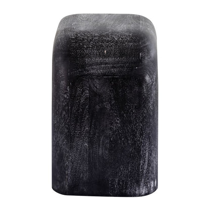 Atlas Lighting Morris 15in Accent Table | Black Cerused Mango Wood | Living Room & Bedroom Side Table | 15 x 11 x 17 in | Model TA11128-01
