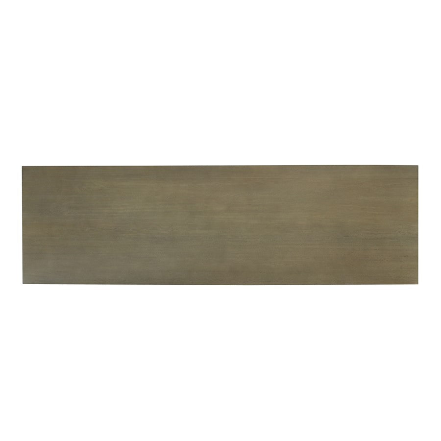Atlas Lighting Riverview 54in Console Table | Graywash Wood and Natural Palm Rope | Entryway & Living Room Storage | Model TA11160-01