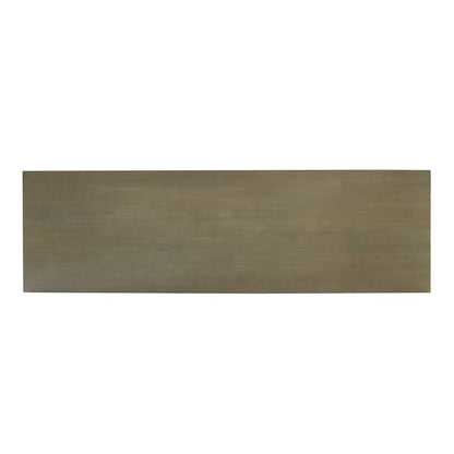 Atlas Lighting Riverview 54in Console Table | Graywash Wood and Natural Palm Rope | Entryway & Living Room Storage | Model TA11160-01
