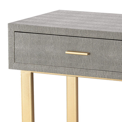 Atlas Lighting Sands Point Desk, 2 Drawer Gray