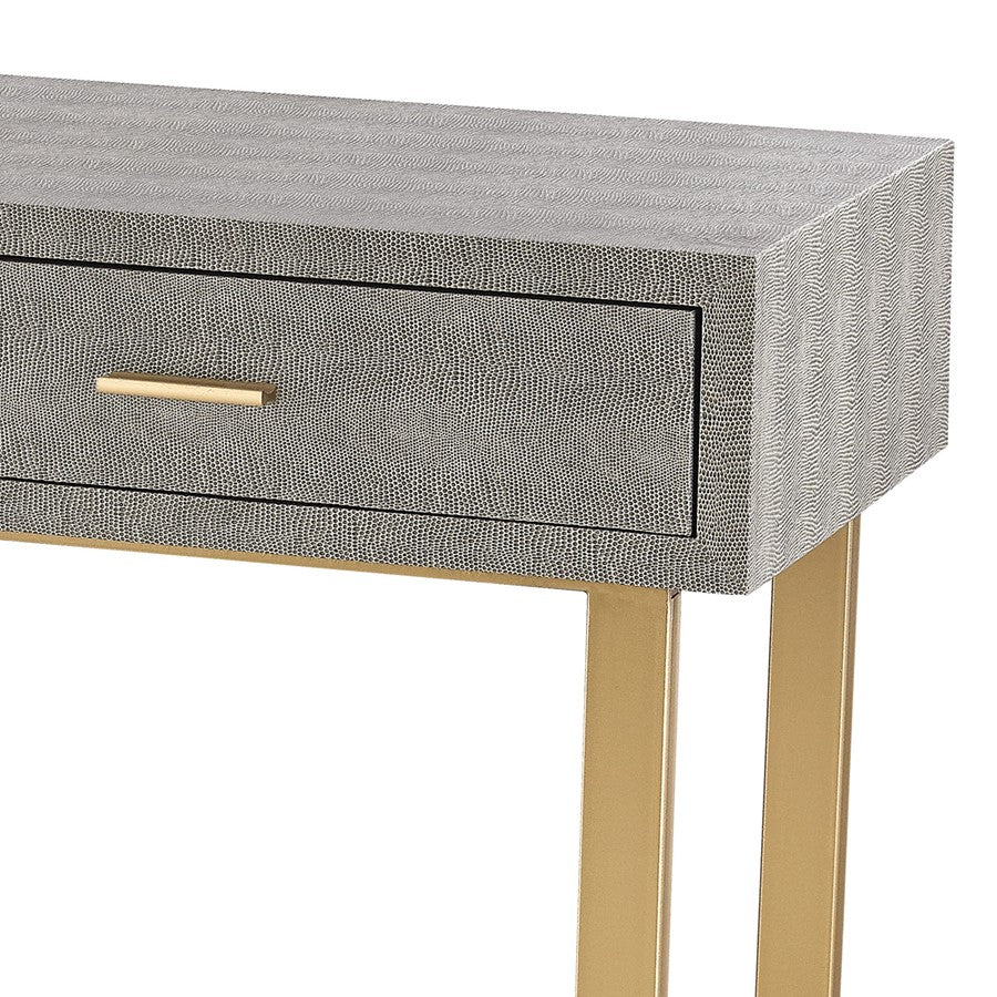 Atlas Lighting Sands Point Desk, 2 Drawer Gray