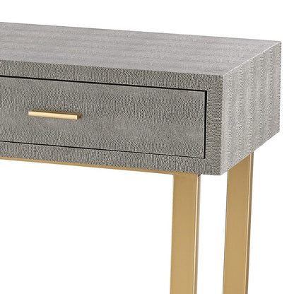 Atlas Lighting Sands Point Desk, 2 Drawer Gray
