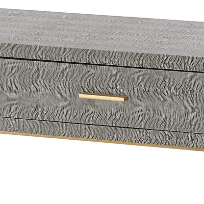 Atlas Lighting Sands Point Desk, 2 Drawer Gray