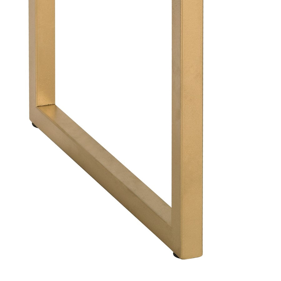Atlas Lighting Shagreen 16in Square Accent Table | Gray Faux Shagreen and Gold Metal | Bedroom & Living Room Side Table | Model TA11179-01