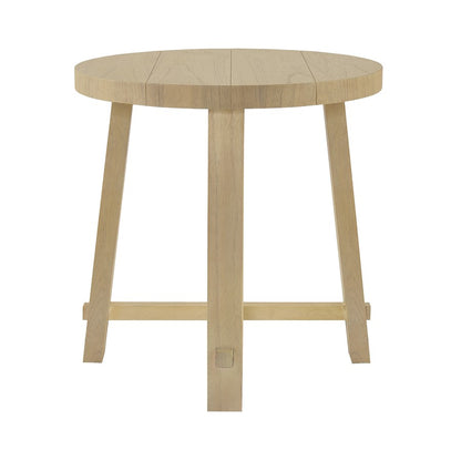 Atlas Lighting Sunset Harbor 24in Round Accent Table | Sandy Cove Wood Traditional | Living Room & Bedroom Side Table | Model TA11186-01