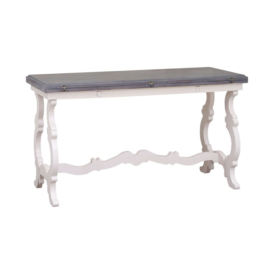 Atlas Lighting Volume Console Table | Transitional Antique White Wood | Hallway & Entryway Accent | 54 x 38 x 29 in | Model TA11205-01