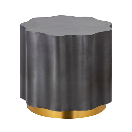 Atlas Lighting Agata Accent Table | Modern Antique Zinc Metal | Living Room & Lounge Side Table | 19 x 19 x 18 in | Model TA11214-01