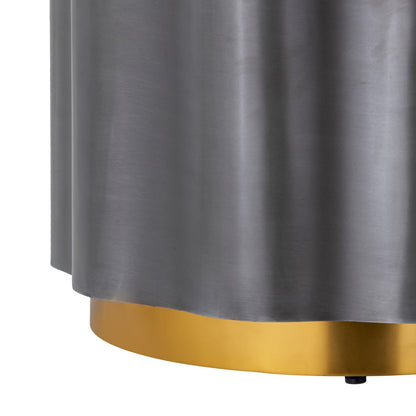 Atlas Lighting Agata Accent Table | Modern Antique Zinc Metal | Living Room & Lounge Side Table | 19 x 19 x 18 in | Model TA11214-01