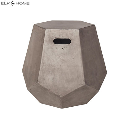 Atlas Lighting Delana 19in Round Accent Table | Polished Concrete Transitional | Living Room & Bedroom Side Table | 19 x 19 x 18 in | Model TA11215-01