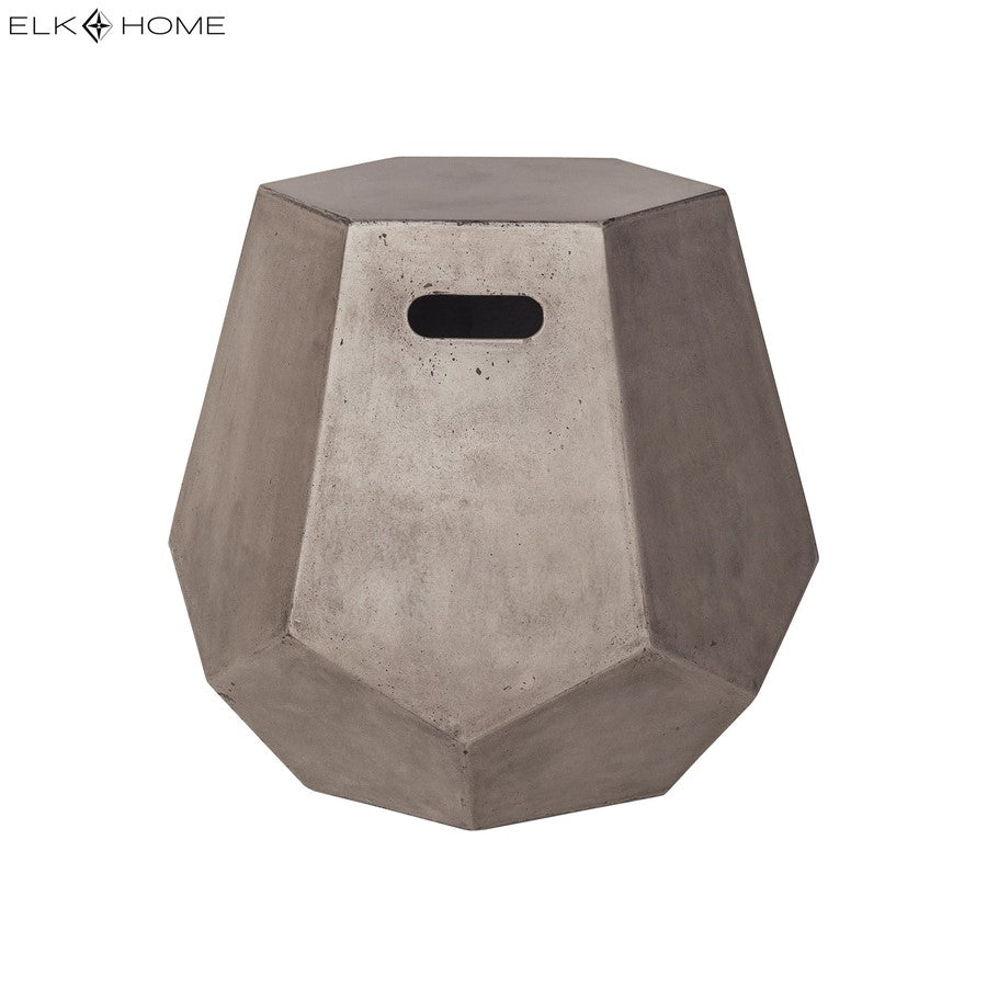 Atlas Lighting Delana 19in Round Accent Table | Polished Concrete Transitional | Living Room & Bedroom Side Table | 19 x 19 x 18 in | Model TA11215-01