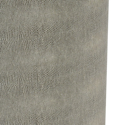Atlas Lighting Dexter 16in Round Accent Table | Gray Faux Shagreen Fabric | Living Room & Bedroom Side Table | 16 x 16 x 18 in | Model TA11216-01