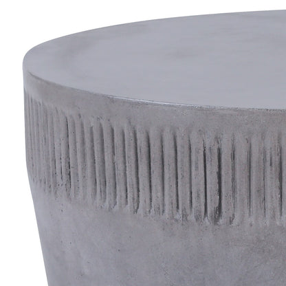 Atlas Lighting Sempre 34in Round Coffee Table | Polished Concrete Modern | Living Room Center Table | 34 x 34 x 15 in | Model TA11217-01