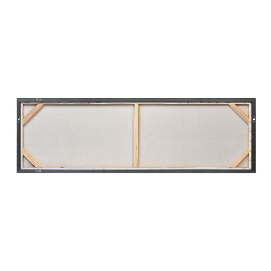 Atlas Lighting Blue Apparent Wall Art Set of 2 | Blue & White Fabric, Silver Floating Frame | Modern Living Room & Office Accent | Model WA11012-01S