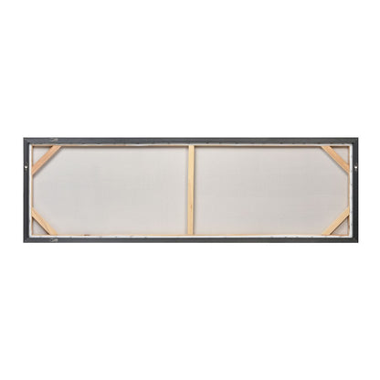 Atlas Lighting Blue Apparent Wall Art Set of 2 | Blue & White Fabric, Silver Floating Frame | Modern Living Room & Office Accent | Model WA11012-01S