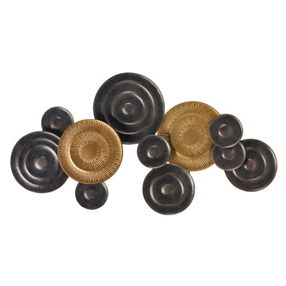 Atlas Lighting Breckman 42in Dimensional Wall Art | Brass & Bronze Metal | Living Room & Bedroom Decor | 42.5 x 3 x 22.75 in | Model WA11026-01