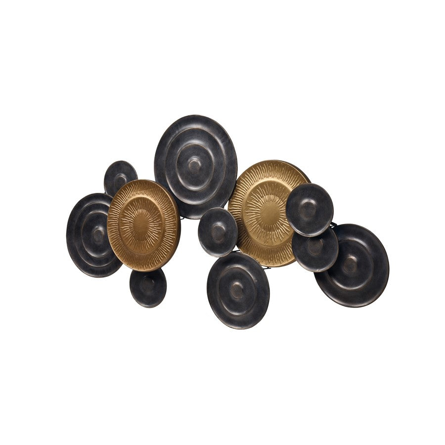 Atlas Lighting Breckman 42in Dimensional Wall Art | Brass & Bronze Metal | Living Room & Bedroom Decor | 42.5 x 3 x 22.75 in | Model WA11026-01