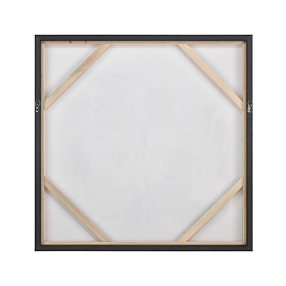 Atlas Lighting Burgess I 31in Abstract Framed Wall Art | Off White Fabric | Living Room & Bedroom Decor | 31.5 x 2 x 31.5 in | Model WA11029-01