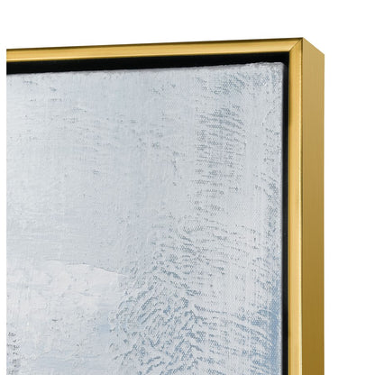 Atlas Lighting Bursts 40in Framed Wall Art | Blue Fabric | Living Room & Bedroom Decor | 40.25 x 2.25 x 40.25 in | Model WA11030-01